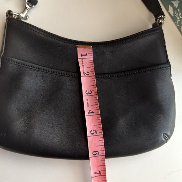 VINTAGE COACH SADDLE BAG black LIKE NEW CONDITION - Picture 15 of 16